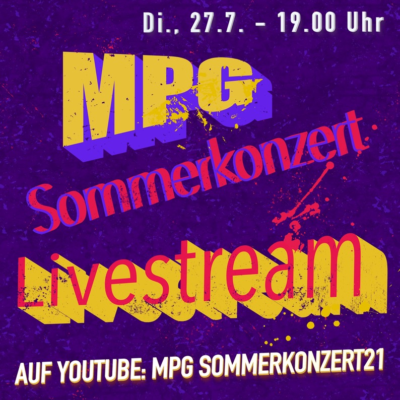 Plakat MPG Sommerkonzert21