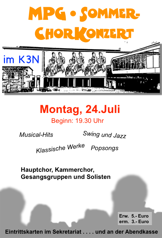 Plakat Sommerkonzert MPG 2017